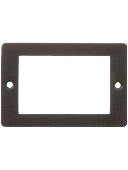 3 inch Plain Label Holder In Oil-Rubbed Bronze.